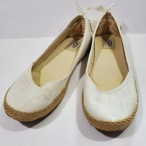 UGG Indah Espadrilles Slip On Flat Shoes Size 7.5